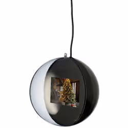 Sfera decorativa con un piccolo schermo, il quale permette di visualizzare immagini e video. La sfera inoltre è dotata di alt ...