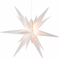 Un pendente natalizio a forma di stella, di colore bianco, con LED è una decorazione perfetta per aggiungere un tocco festoso ...
