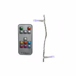Striscia LED per esterno 200 LED con telecomando 24,9 metri Specifiche Cavo trasparente pert telecomando RF 200 LED Cavo di a ...