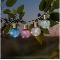 Lampada Solare Decorativa a Bulbo Colorato in Plastica - 4 Colori Assortiti - Kaemingk