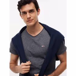 Tommy Hilfiger DM0DM09586C87 Maglietta Girocollo Cotone, Poliestere - Vista aggiuntiva 3