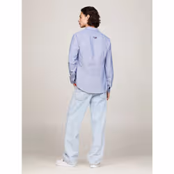 Tommy Hilfiger DM0DM09594C87 Camicia Collo botton down Cotone, Elastan - Vista aggiuntiva 6