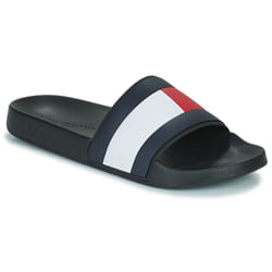 ciabatte Tommy Hilfiger Rubber Th Flag Pool Slide Nero - 41