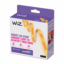 WiZ Striscia LED WiFi, Luce Bianca o Colorata Dimmerabile, 4 M, 11W, Alimentatore Incluso, Tecnologia SpaceSense, Controllo Vocale (Alexa, Apple HomeKit, Google Home) - Vista aggiuntiva 4