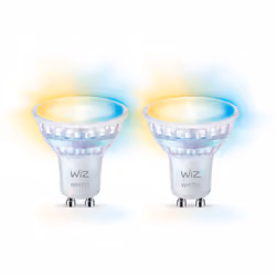 WiZ Faretto 50 W PAR16 GU10 x2, Lampadina intelligente, Wi-Fi/Bluetooth, GU10, PAR16, 2700 K, 2700 K