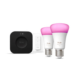 Philips Hue White and Color ambiance Starter kit: 2 lampadine intelligenti E27 + Dimmer +Hue Bridge Pro