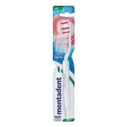 Mentadent 8720181226793 spazzolino da denti Verde, Bianco, Rosso, Blu Adulto
