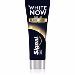 Il dentifricio Signal White Now Gold è pensato per sbiancare delicatamente i denti. Rimuove efficacemente la pigmentazione in ...