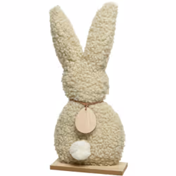 Coniglio di pasqua teddy Con scritta Buona Pasqua Dimensioni: 6x12x23,5cm.