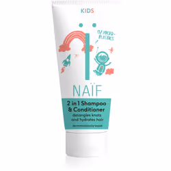 Lavare i capelli ai tuoi bambini è un incubo? Lo shampoo e balsamo 2 in 1 Naïf Kids Shampoo & Conditioner accelera l’intero p ...