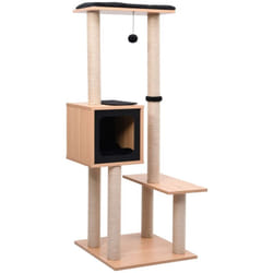 Tiragraffi per gatti, Albero per Gatti con Tappeto Tiragraffi in Sisal 129 cm Vidaxl