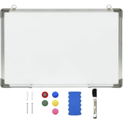 Lavagna Magnetica Bianca Cancellabile a Secco 50x35 cm Acciaio Vidaxl 24673
