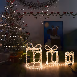vidaXL Decorazione Natale Scatole Regalo con 180 LED Interni Esterni - Vista aggiuntiva 3