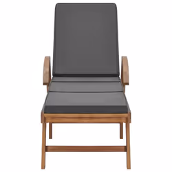 VidaXL 3054634 sedia da esterno Salone Seduta imbottita Teak Grigio