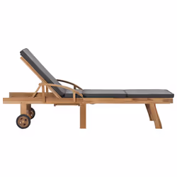 VidaXL 3054634 sedia da esterno Salone Seduta imbottita Teak Grigio - Vista aggiuntiva 4