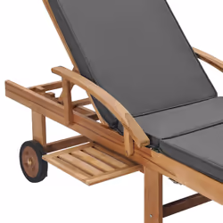 VidaXL 3054634 sedia da esterno Salone Seduta imbottita Teak Grigio - Vista aggiuntiva 8