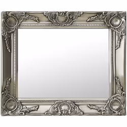 Questo specchio da parete dal design accattivante con una cornice decorata creerà un'atmosfera classica nel vostro camerino. ...