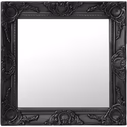 Questo specchio da parete dal design accattivante con una cornice decorata creerà un'atmosfera classica nel vostro camerino.  ...