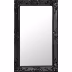 Questo specchio da parete dal design accattivante con una cornice decorata creerà un'atmosfera classica nel vostro camerino.  ...