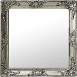 Vidaxl - Specchio da Parete Stile Barocco 60x60 cm Argento