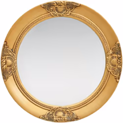 Questo specchio da parete dal design accattivante con una cornice decorata creerà un'atmosfera classica nel vostro camerino. ...