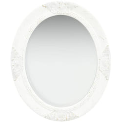 Vidaxl - Specchio da Parete con Cornice ornamentale Stile Barocco 50x60 cm vari colori colore : bianco