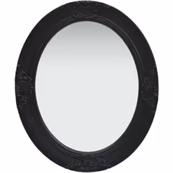Questo specchio da parete dal design accattivante con una cornice decorata creerà un'atmosfera classica nel vostro camerino.  ...