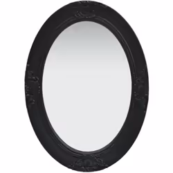 Questo specchio da parete dal design accattivante con una cornice decorata creerà un'atmosfera classica nel vostro camerino.  ...