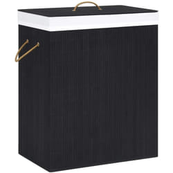Vidaxl - Cesto Portabiancheria in Bambù Ecologico 100 l con Maniglie vari colori colore : nero