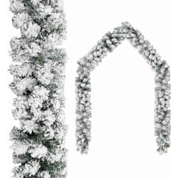 Vidaxl - Ghirlanda Natalizia con Neve Verde 5 m in pvc