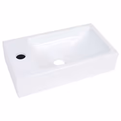 vidaXL Lavabo 400x220x90 mm in SMC Bianco - Vista aggiuntiva 2