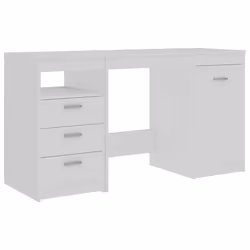 Scrivania Bianca 140x50x76 cm in Legno Multistratocod mxl 96391