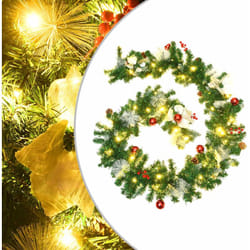 Vidaxl - Ghirlanda Natalizia con Luci a led 2,7 m in pvc Verde