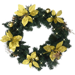 Vidaxl - Ghirlanda di Natale con Lucine led Verde 60 cm in pvc