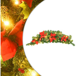 Vidaxl - Decorazione Natalizia, Ghirlanda di Natale ad Arco con Lucine led Verde 90 cm in pvc 5893