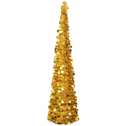 Il nostro albero di Natale artificiale apribile, dal colore oro brillante, è in grado di creare un'atmosfera unica e piacevol ...