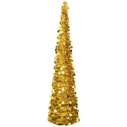 Vidaxl - Albero di Natale Artificiale Apribile Oro 180 cm pet