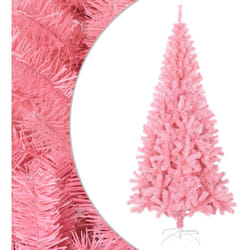 Vidaxl - Albero di Natale Artificiale con Supporto, Albero effetto Realistico Rosa 210 cm pvc