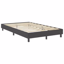 vidaXL Letto a Molle Grigio Scuro in Tessuto 120x200 cm - Vista aggiuntiva 3