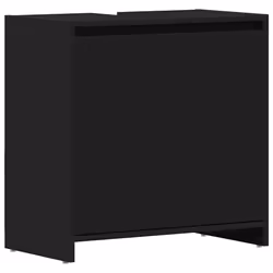 Mobile da Bagno Nero 60x33x61 cm in Legno Multistratocod mxl 73480