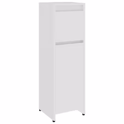 vidaXL Armadio da Bagno Bianco 30x30x95 cm in Legno Multistrato - Vista aggiuntiva 2