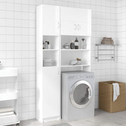 Vidaxl - Mobile Bagno Armadio Mobiletto con Ante e Scomparti aperti vari colori colore : bianco lucido