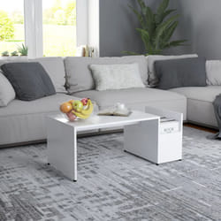 Vidaxl - Tavolino da Salotto, Tavolino da caffè Bianco 90x45x35 cm in Legno Multistrato