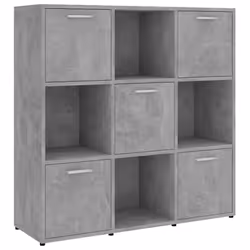 Libreria Grigio Cemento 90x30x90 cm in Legno Multistratocod mxl 126661 - Vista aggiuntiva 2