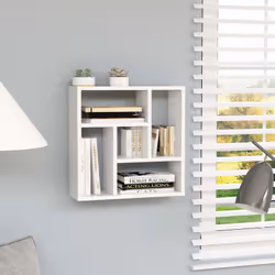 Colore: Bianco Materiale: Truciolato Dimensioni: 45,1 x 16 x 45,1 cm (L x P x A) Con 5 scomparti di stoccaggio Assemblaggio r ...