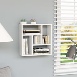 Scaffale a Parete Bianco 45,1x16x45,1 cm in Legno Multistrato Vidaxl 2958