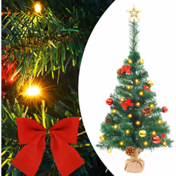Il nostro piccolo albero di Natale artificiale ha rami illuminati in modo spettacolare e ornamenti attraenti che creeranno un ...