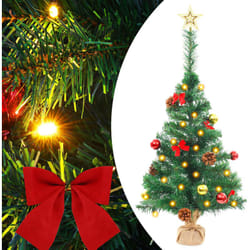 Vidaxl - Albero di Natale Artificiale con Palline e led, Albero effetto Realistico 64 cm Verde