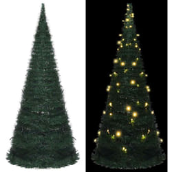 Vidaxl - Albero di Natale Artificiale Pop-up Stringa a led Verde, Albero effetto Realistico 210 cm