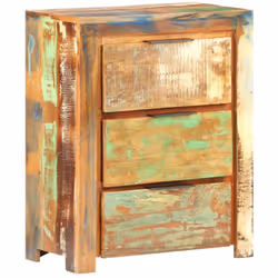 L'esclusiva credenza in legno è pensata per il vostro soggiorno. La credenza è realizzata in legno massello di recupero, rica ...
